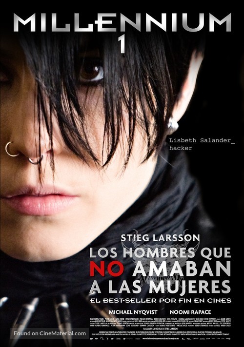 M&auml;n som hatar kvinnor - Spanish Movie Poster