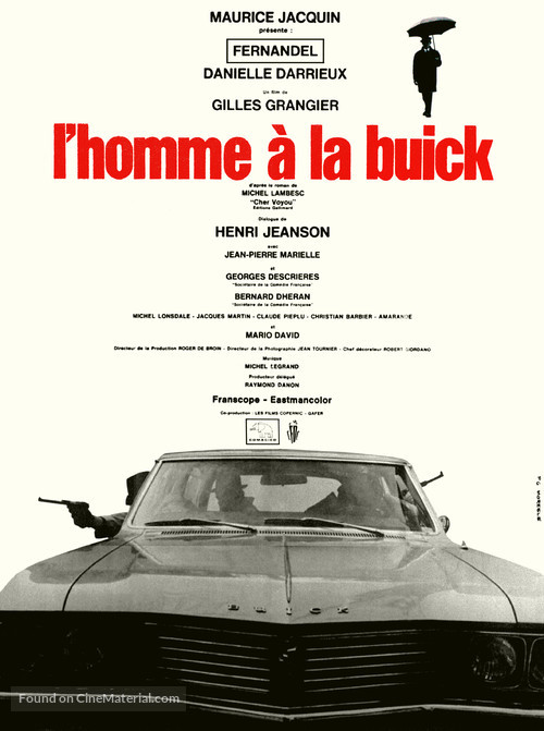 L&#039;homme &agrave; la Buick - French Movie Poster