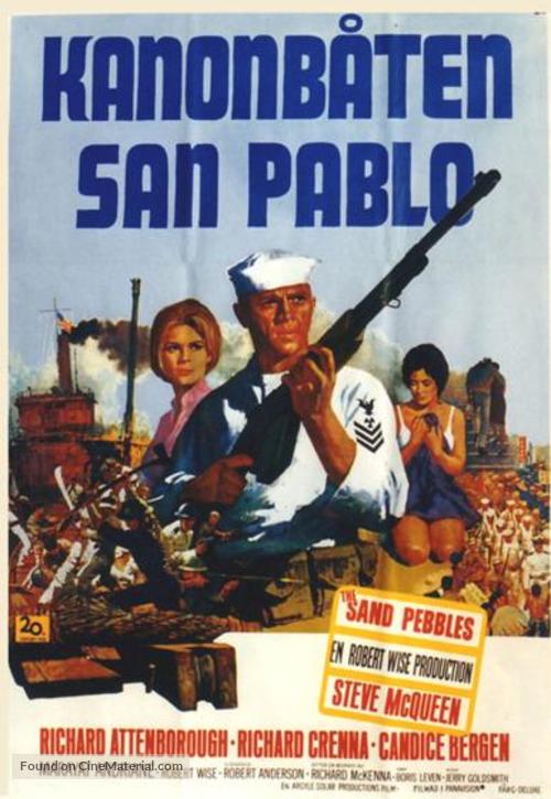 The Sand Pebbles - Swedish Movie Poster