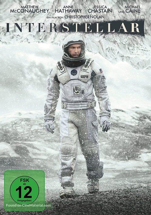 Interstellar - German DVD movie cover