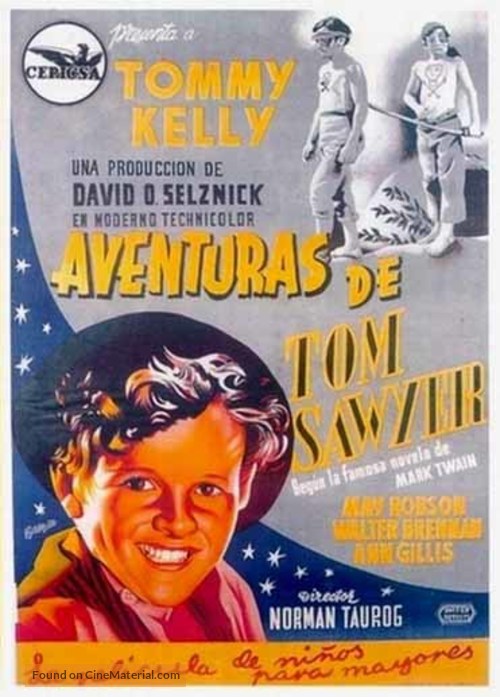 The Adventures of Tom Sawyer - Spanish Movie Poster