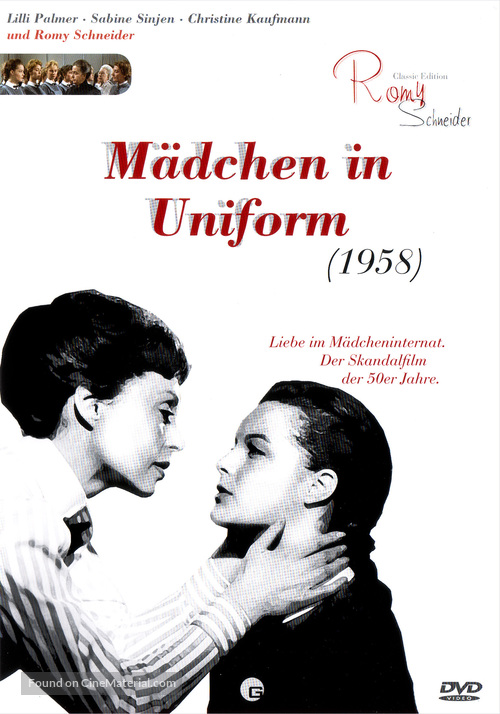 Mädchen in Uniform (1958) German movie cover