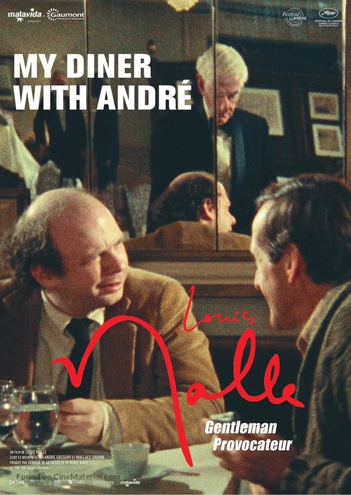 My Dinner with Andre - French Re-release movie poster