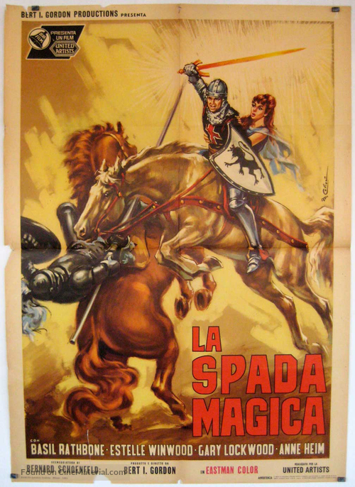 The Magic Sword - Italian Movie Poster