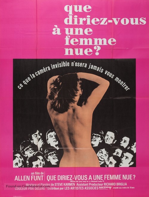 What Do You Say to a Naked Lady? - French Movie Poster
