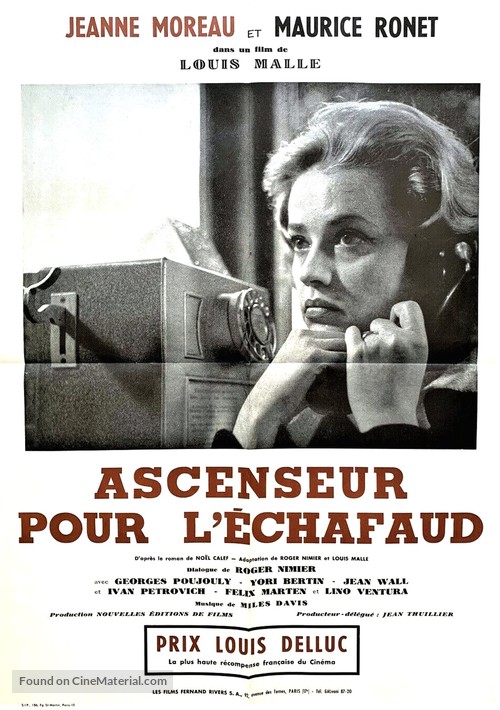 Ascenseur pour l&#039;&eacute;chafaud - French Movie Poster