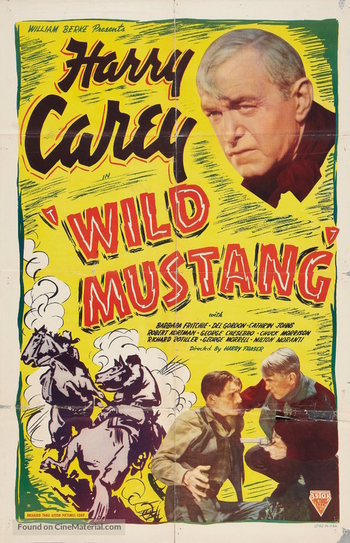 Wild Mustang - Re-release movie poster