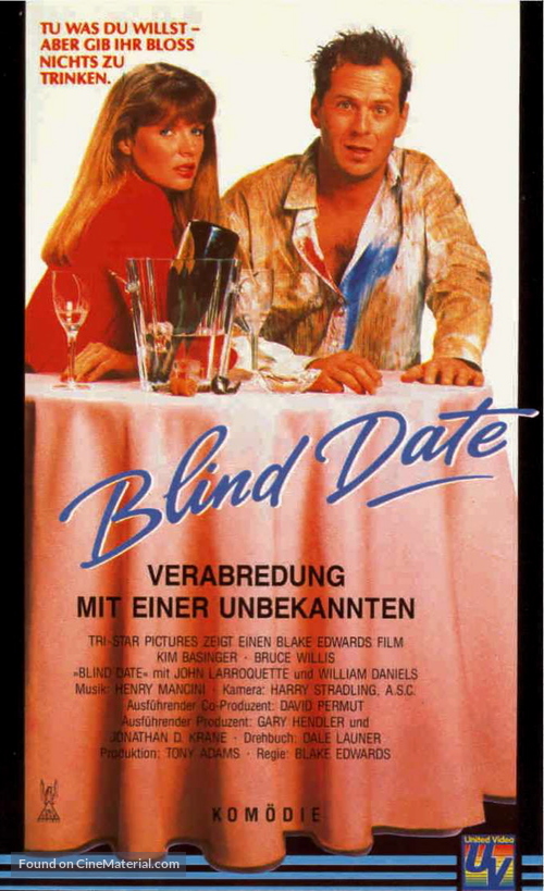 Blind Date - German VHS movie cover