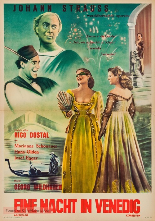 Eine Nacht in Venedig - German Movie Poster
