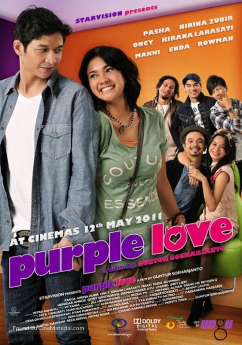 Purple Love - Indonesian Movie Poster