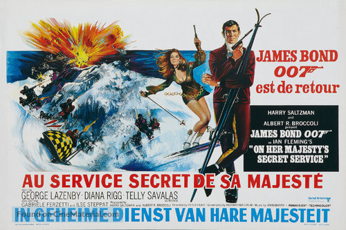 On Her Majesty&#039;s Secret Service - Belgian Movie Poster