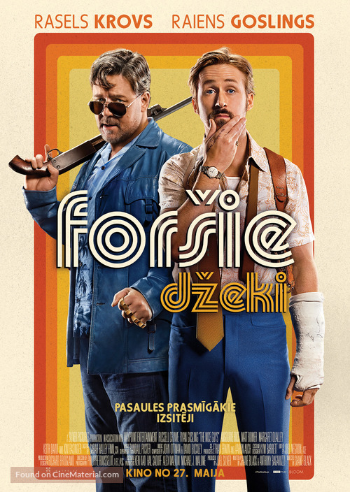 The Nice Guys - Latvian Movie Poster