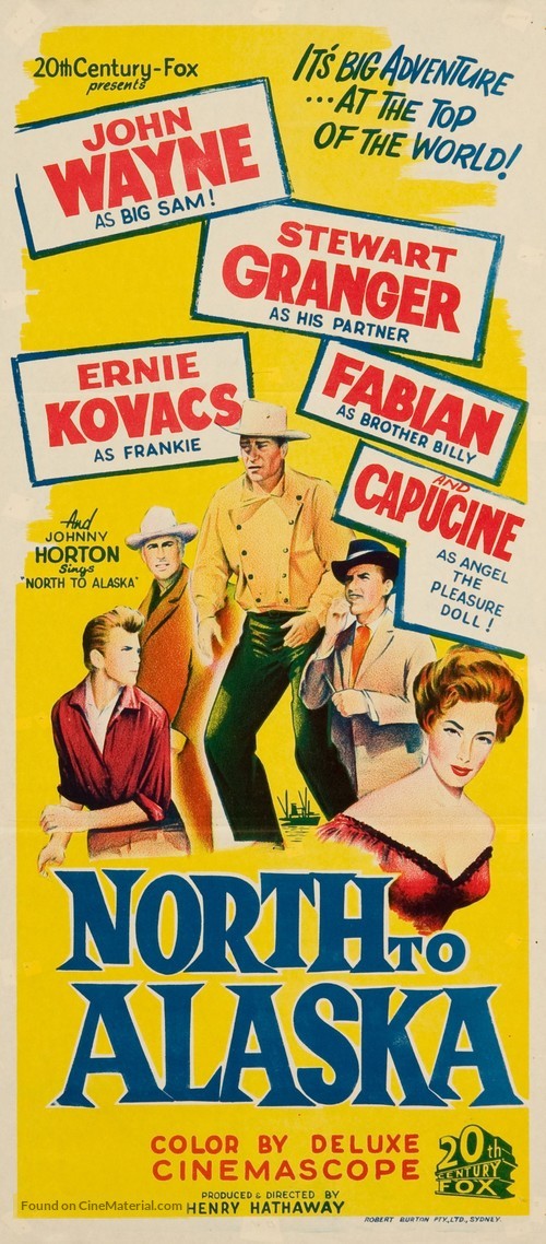 North to Alaska - Australian Movie Poster