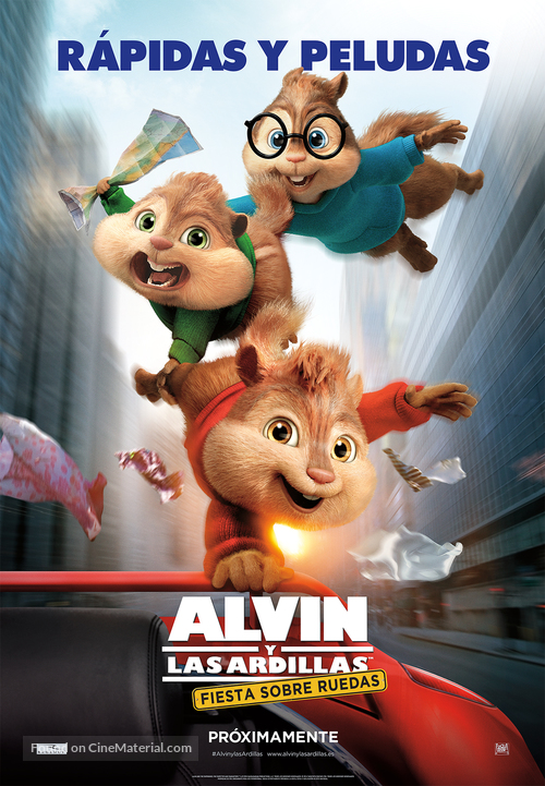 Alvin and the Chipmunks: The Road Chip - Spanish Movie Poster