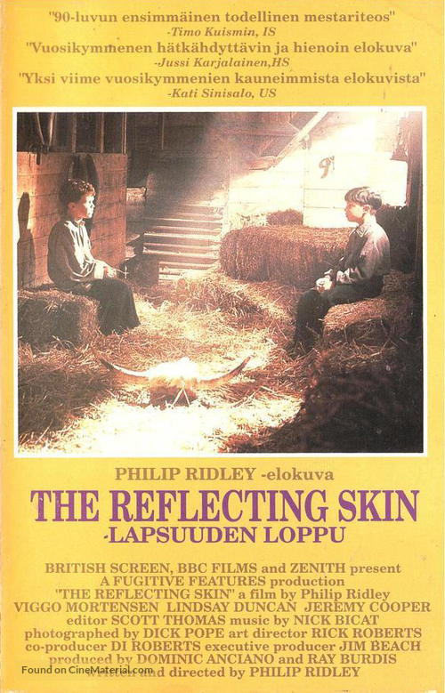 The Reflecting Skin - Finnish VHS movie cover