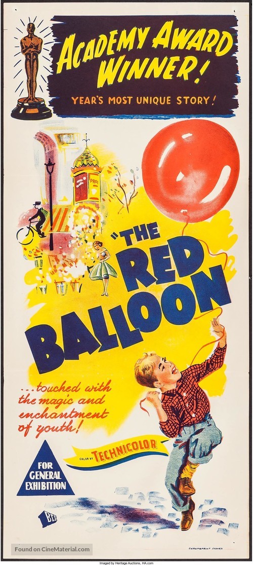 Le ballon rouge - Australian Movie Poster