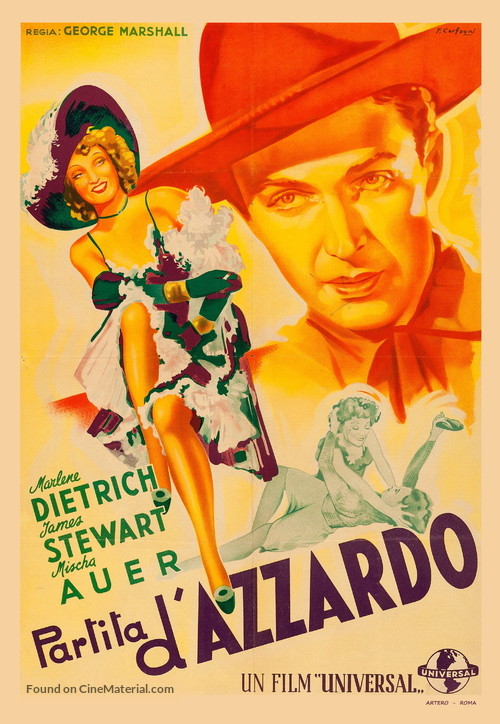 Destry Rides Again - Italian Movie Poster