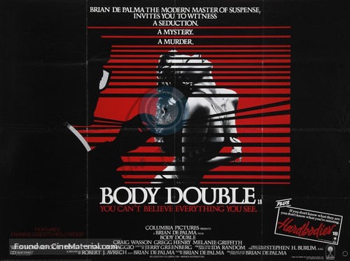 Body Double - British Movie Poster