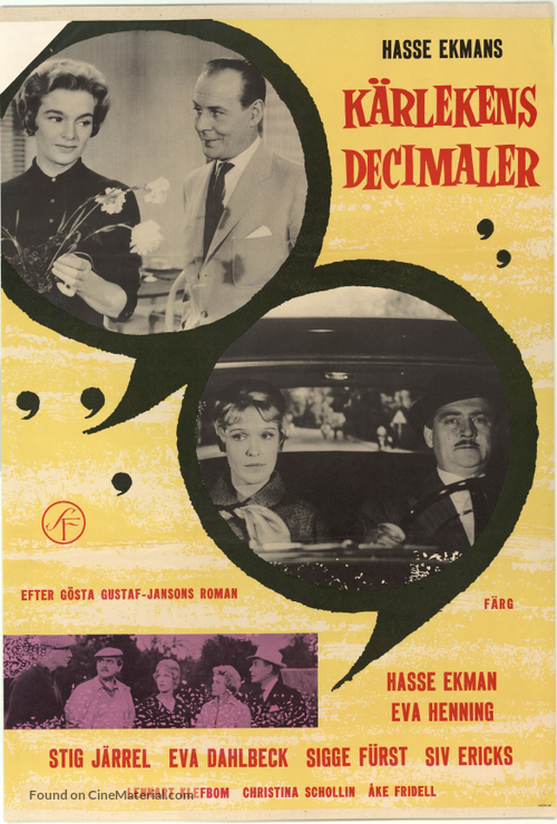 K&auml;rlekens decimaler - Swedish Movie Poster