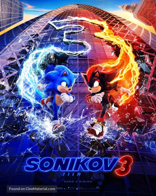 Sonic the Hedgehog 3 - Bosnian Movie Poster