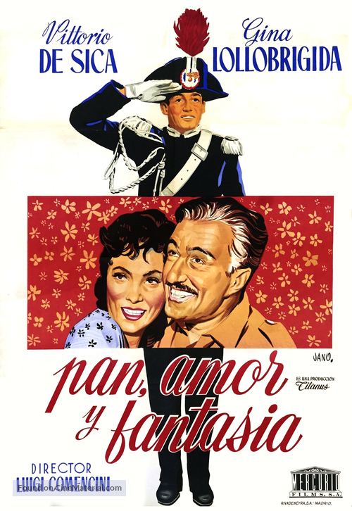 Pane, amore e fantasia - Spanish Movie Poster