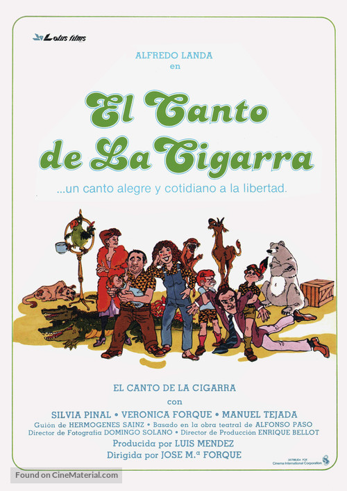 El canto de la cigarra - Spanish Movie Poster