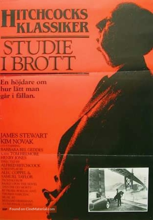 Vertigo - Swedish Movie Poster