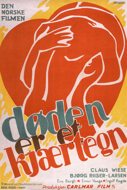 D&oslash;den er et kj&aelig;rtegn - Norwegian Movie Poster