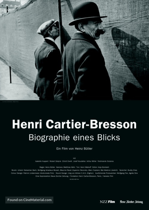 Henri Cartier-Bresson - Biographie eines Blicks - German Movie Poster