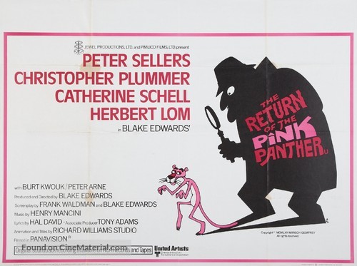 The Return of the Pink Panther - British Movie Poster