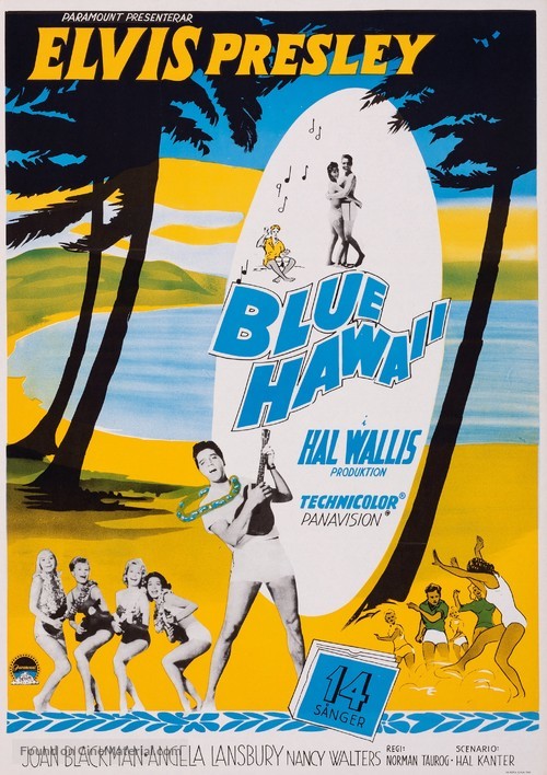 Blue Hawaii - Swedish Movie Poster