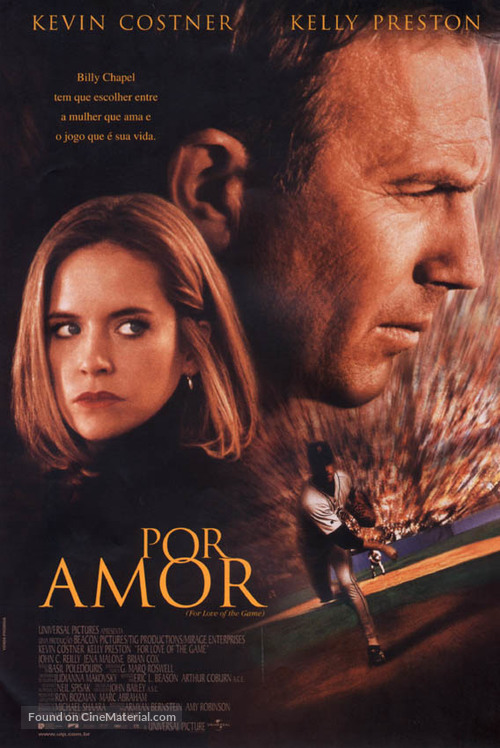 For Love of the Game - Brazilian Movie Poster