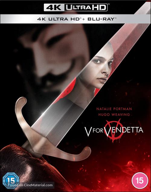 V for Vendetta - British Blu-Ray movie cover