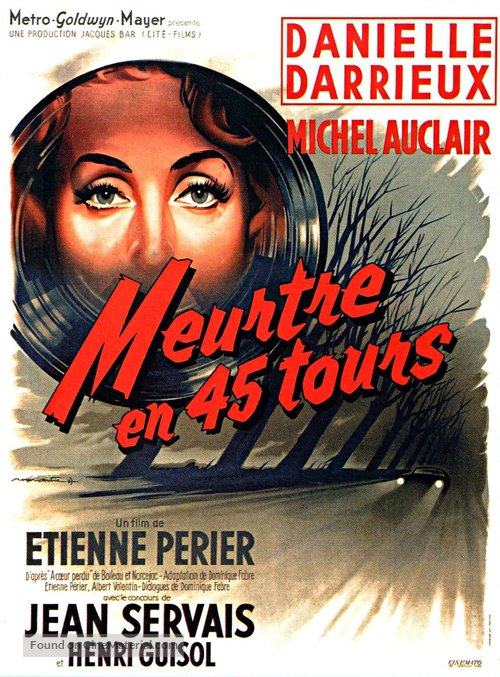 Meurtre en 45 tours - French Movie Poster