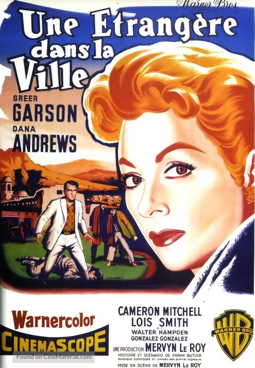 Strange Lady in Town - French Movie Poster