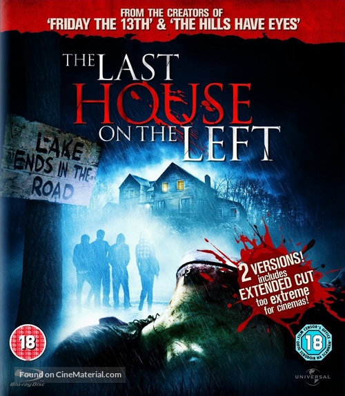 The Last House on the Left - British Blu-Ray movie cover