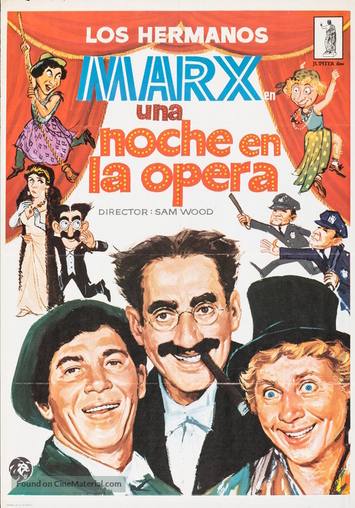 A Night at the Opera - Spanish Re-release movie poster