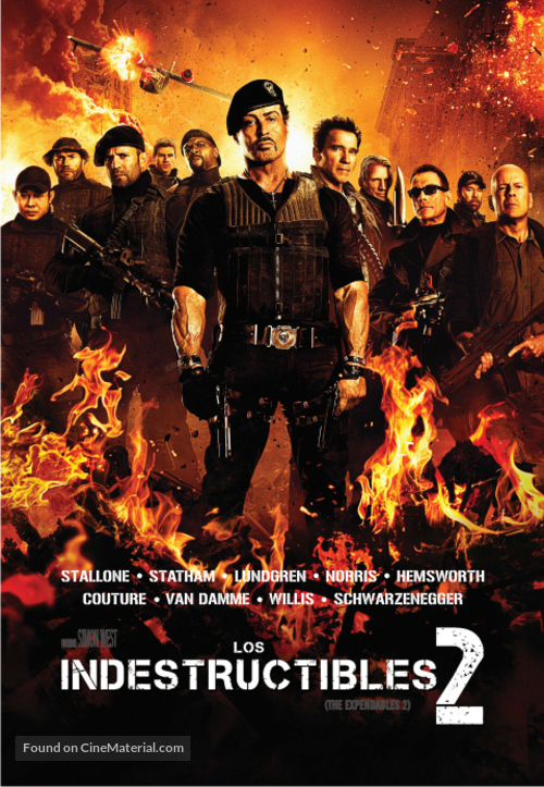 The Expendables 2 - Argentinian DVD movie cover