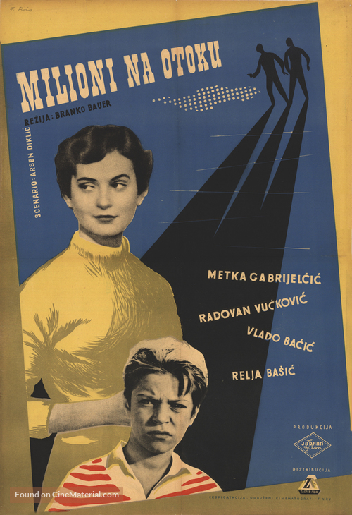 Milioni na otoku - Yugoslav Movie Poster