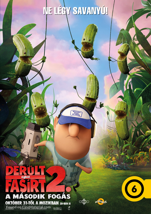 Cloudy with a Chance of Meatballs 2 - Hungarian Movie Poster