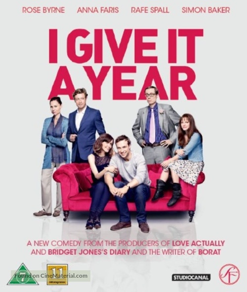 I Give It a Year - Danish Blu-Ray movie cover