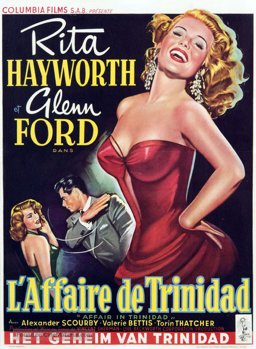 Affair in Trinidad - Belgian Movie Poster