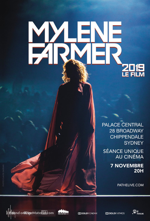 Myl&egrave;ne Farmer 2019 - Le film - Australian Movie Poster