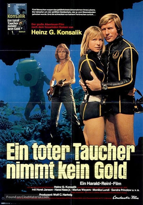 Ein toter Taucher nimmt kein Gold - German Movie Poster