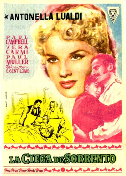 La cieca di Sorrento - Spanish Movie Poster