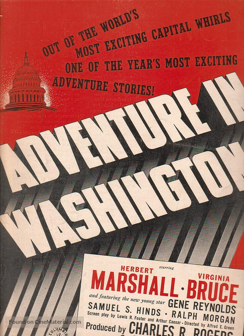 Adventure in Washington - poster