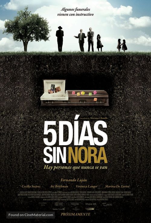 Cinco d&iacute;as sin Nora - Mexican Movie Poster