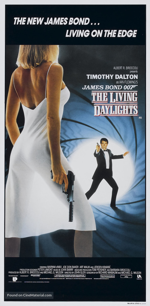The Living Daylights - Australian Movie Poster