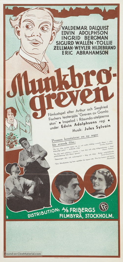 Munkbrogreven - Swedish Movie Poster