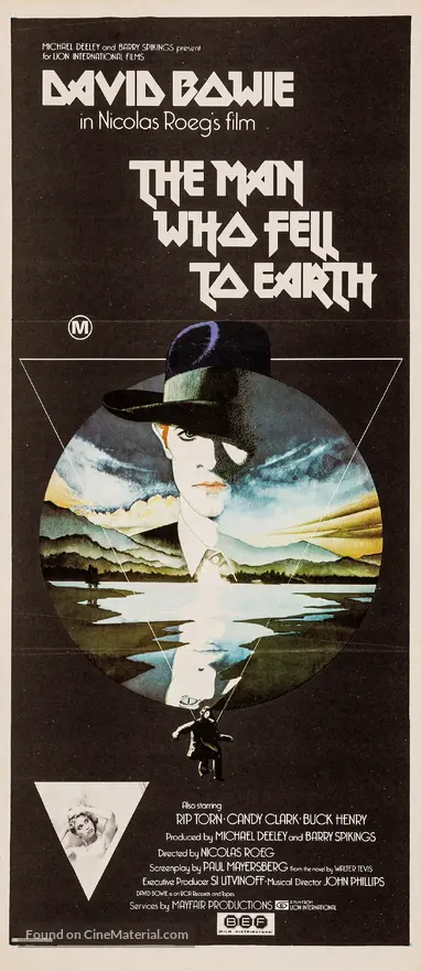 The Man Who Fell to Earth - Australian Movie Poster